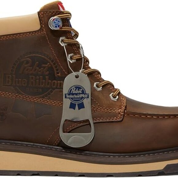 Timberland PRO Men's 6" PBR Pabst Gridworks Soft Toe Waterproof Boot - Picture 10 of 11